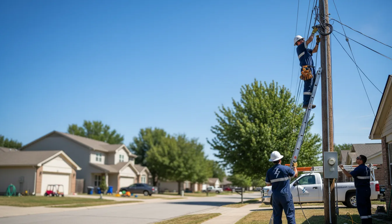Residential electrician providing installation services in Holland, MO